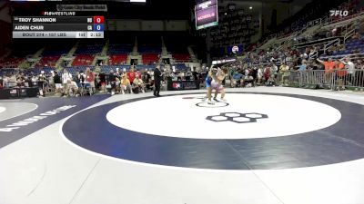157 lbs Champ. Rd Of 128 - Troy Shannon, NC vs AIDEN CHUR, CA