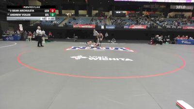 133 lbs Cons. Semi - 3 Sean Archuleta, Arizona Christian vs Andrew Voiles, Southeastern