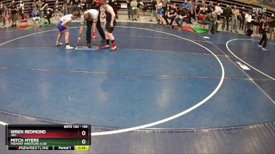 130 lbs Champ. Round 1 - Wren Redmond, JWC vs Mitch Myers, Fremont Wrestling Club