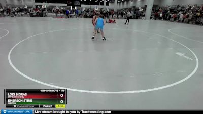 175 lbs Cons. Round 2 - Emerson Stine, Indiana vs Loki Bigras, Combat School