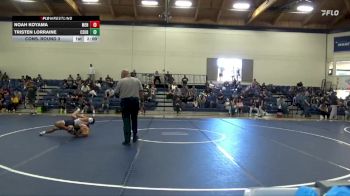 133 lbs Cons. Round 3 - Noah Koyama, Menlo College vs Tristen Lorraine, Cal State Bakersfield
