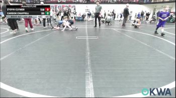 100 lbs Consi Of 4 - Zydyn Clymer, Team Guthrie Wrestling vs Carson Chappell, Shelton Wrestling Academy