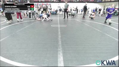 100 lbs Consi Of 4 - Zydyn Clymer, Team Guthrie Wrestling vs Carson Chappell, Shelton Wrestling Academy