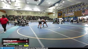 215 lbs Champ. Round 1 - Brandon Delgado, Centennial Corona vs Sebastian Martinez, South Hills