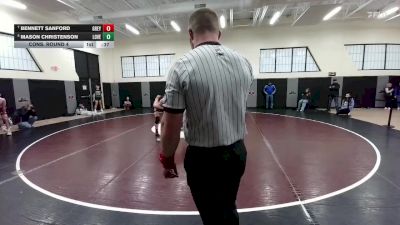 138 lbs Cons. Round 4 - Mason Christenson, Lovell vs Bennett Sanford, Greybull/Riverside