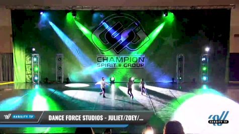 Dance Force Studios - Juliet/Zoey/Hailey-HH [2021 Tiny - Duo/Trio - Hip Hop Day 1] 2021 CSG Dance Nationals