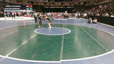 Girls 145 lbs Cons. Round 2 - Kaaliyah Hairston, La Cueva vs Annika Villanueva, Hobbs
