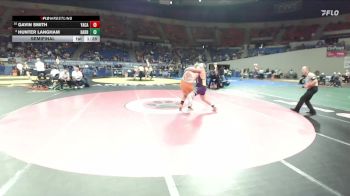 3A Boys 285 lbs Semifinal - Gavin Smith, Yamhill-Carlton Boys vs Hunter Langham, Harrisburg Boys