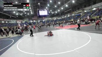 87 lbs Rr Rnd 3 - Isaac Finch, CWC Thunder vs William Hammond, Dragon Wrestling CO