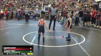 54 lbs Champ. Round 1 - Hayden Ramey, Wave vs Everett Tebo, Beavercreek Youth Wrestling