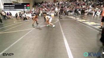 76 lbs Round Of 16 - Damen Macias, Berryhill Wrestling Club vs Kayson Diggs, HURRICANE WRESTLING ACADEMY