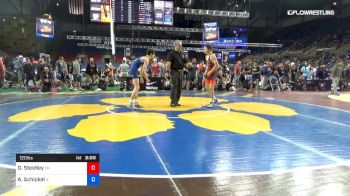 120 lbs Cons 16 #2 - Garrett Steidley, Oklahoma vs Anthony Schickel, Illinois