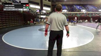 113 lbs Semifinal - Luke Hillers, Boiling Springs vs Levi Wheeler, North Myrtle Beach