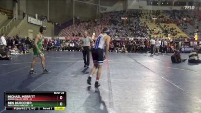 157 lbs Placement Matches (16 Team) - Ben Durocher, Wisconsin-Parkside vs Michael Merritt, Grand Valley State