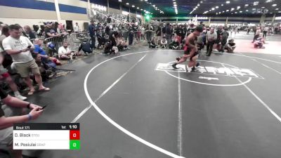 137 lbs Round Of 16 - Delano Black, Stout Wr Acd vs Mose Posiulai, Grapplers HI