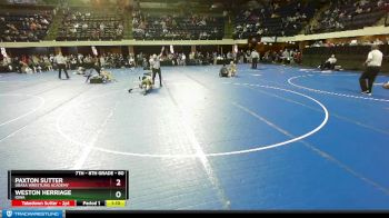 80 lbs Champ. Round 2 - Paxton Sutter, Ubasa Wrestling Academy vs Weston Herriage, Iowa