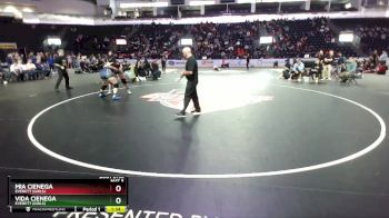 Girls 190 lbs 1st Place Match - Mia Cienega, Everett (Girls) vs Vida Cienega, Everett (Girls)