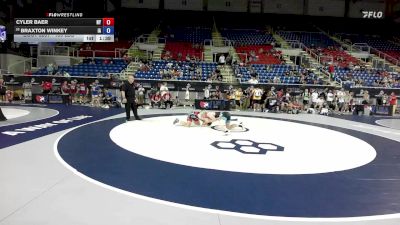 150 lbs Champ. Rd Of 64 - Cyler Baer, NY vs Braxton Winkey, IA