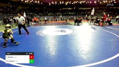 41 lbs Quarterfinal - Tyler Guido, Hasbrouck Heights vs Dean Layton, Clearview