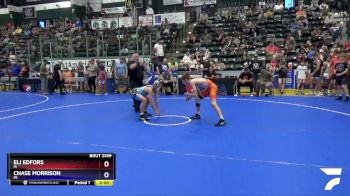 114 lbs Semifinal - Eli Edfors, IA vs Chase Morrison, MI