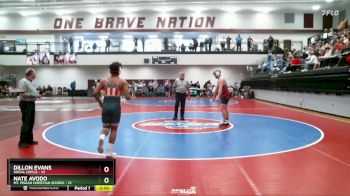 215 lbs 1st & 3rd (16 Team) - Nate Avodo, Mt. Pisgah Christian School vs Dillon Evans, Social Circle