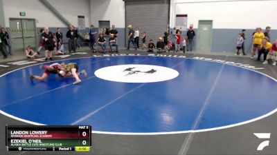 84 lbs Round 2 - Landon Lowery, Interior Grappling Academy vs Ezekiel O`Neil, Alaska Battle Cats Wrestling Club