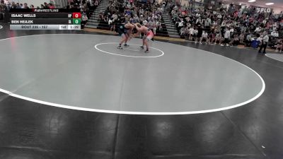 157 lbs Champ. Round 2 - Ben Hejlek, St. Louis vs Isaac Wells, Ray Pec
