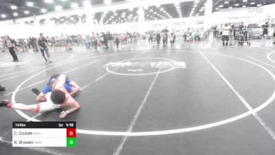 144 lbs Round Of 32 - Cyrus Czubek, Project 8 WC vs RyLee Browen, Camel Kids