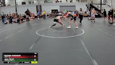 165 lbs Round 6 (8 Team) - Rhonin Swenson, LBWC vs Nick Feldi, Este Built WC