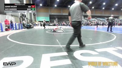 55 lbs Final - Asher Wilbur, Predator Wrestling vs Jack Sanders, Mat Assassins