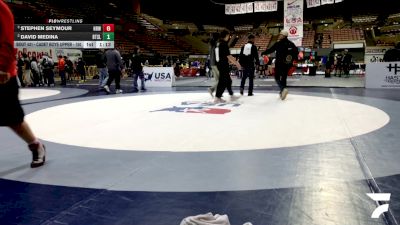 Cadet Boys Upper - 150 lbs Semis - Stephen Seymour, Hollister Razorbacks Wrestling vs David Medina, Beat The Streets - Los Angeles