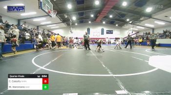 46 lbs Quarterfinal - Caulyer Cassity, Barnsdall Youth Wrestling vs Moxin Hammans, Warner Eagles Youth Wrestling