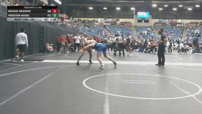 197 lbs Champ. Round 3 - Mason Obanion, Unattached vs Preston Hagel, Pratt Community College