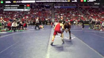 3A-132 lbs Cons. Round 4 - Brody Harrington, Clinton vs Zyaire Washpun, Iowa City, City High