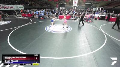 130 lbs Placement Matches (16 Team) - Brooklin Cienfuegos, SAWA-GR vs Rhain Aranjo, LAWA-GR