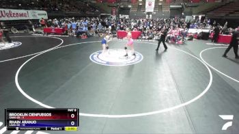 130 lbs Placement Matches (16 Team) - Brooklin Cienfuegos, SAWA-GR vs Rhain Aranjo, LAWA-GR