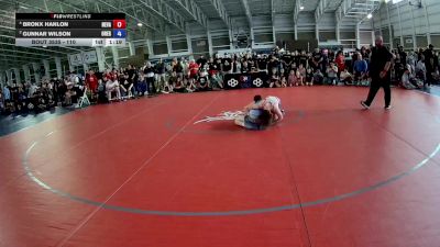 110 lbs 1st Place Match - Bronx Hanlon, Nevada vs Gunnar Wilson, Oregon