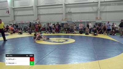 85-J lbs Consi Of 16 #1 - Kaiden Mifsud, MI vs Conner Marple, WV