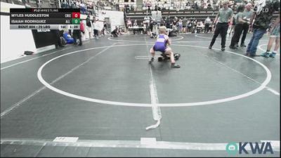 70 lbs Quarterfinal - Myles Huddleston, Chickasha Wrestling vs Isaiah Rodriguez, All American Wrestling