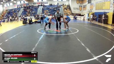 190 Blue 1st Place Match - Ryder Wilder, Camden vs Nicholas Santiago, South Dade