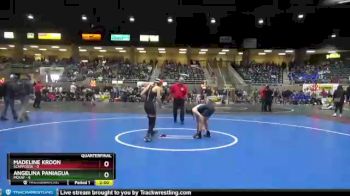 110 lbs Quarterfinals (8 Team) - Madeline Kroon, Scappoose vs Angelina Paniagua, McKay