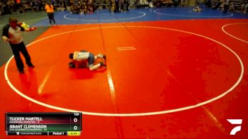 130 lbs Placement (4 Team) - Tucker Martell, Caledonia/Houston vs Grant Clemenson, Z-M (Zumbrota/Mazeppa)