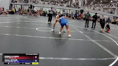 132 lbs Finals (2 Team) - Monica Flores, South Side WC vs Fiona Ritchie, Team Diamond Fish