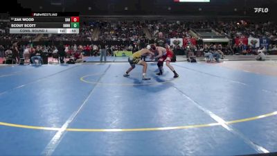 126 lbs Cons. Round 5 - Scout Scott, Bonneville vs Zak Wood, Sandpoint