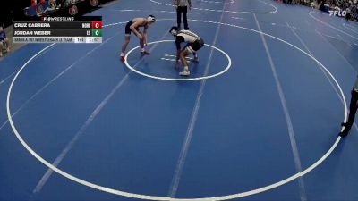 165 lbs Semis & 1st Wrestleback (8 Team) - Jordan Weber, Elkhorn South vs Cruz Cabrera, Norfolk