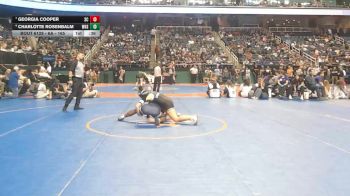 6A - 165 lbs 3rd Place Match - Georgia Cooper, Scotland High School vs Charlotte Rosenbalm, Watauga High School