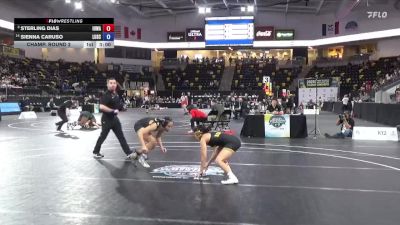 103 lbs Champ. Round 2 - Sterling Dias, Iowa vs Sienna Caruso, Lindenwood University