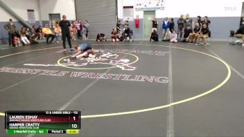 112 lbs 3rd Place Match - Harper Cratty, Kodiak Wrestling Club vs Lauren Esmay, Baranof Bruins Wrestling Club