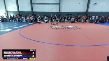 62-69 lbs Round 1 - Lorena Thompson, Toppenish USA Wrestling Club vs Lanikai Ostermiller, Pioneer Grappling Academy
