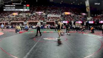 Champ. Round 1 - Kaiden Dolan, Powell Co. (Deer Lodge) vs Jayden Clark, Columbus High School
